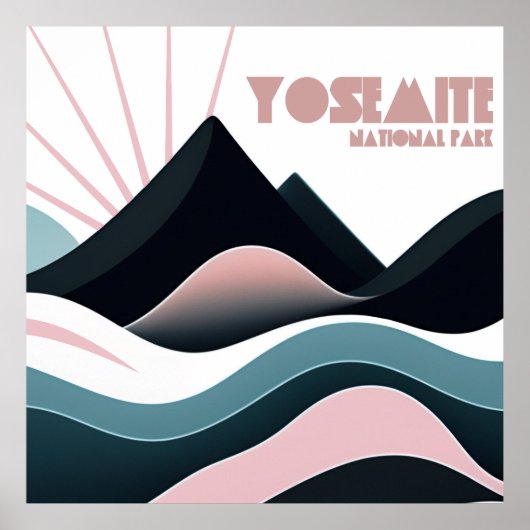 ヨセミテ国立公園カラーヒルズ ポスター (正面)