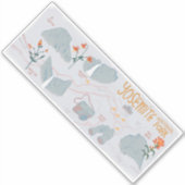 ヨセミテ国立公園カリフォルニアの図解入りの、写真付きの地図 シール (正面)