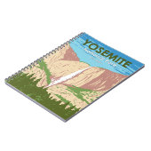 ヨセミテ国立公園カリフォルニアウォーターフォール ノートブック (左側)