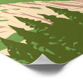 ヨセミテ国立公園カリフォルニアウォーターフォール ポスター (角)