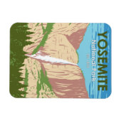 ヨセミテ国立公園カリフォルニアウォーターフォール マグネット (横)