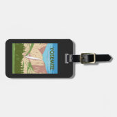 ヨセミテ国立公園カリフォルニアウォーターフォール ラゲッジタグ (正面横)