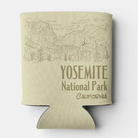 ヨセミテ国立公園カリフォルニアトンネルビュー 缶クーラー (裏面)