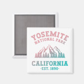 ヨセミテ国立公園カリフォルニアハイキンググラデーション マグネット (正面/裏面)