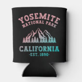 ヨセミテ国立公園カリフォルニアハイキンググラデーション 缶クーラー (裏面)