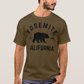 ヨセミテ国立公園カリフォルニアベアハイキングアウトッド Tシャツ