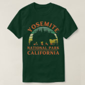 ヨセミテ国立公園カリフォルニアベア自然比企地区 Tシャツ (デザイン正面)