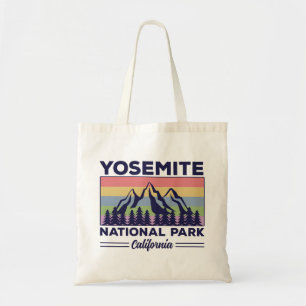 ヨセミテ国立公園カリフォルニアレトロハイキング トートバッグ