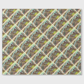 ヨセミテ国立公園カリフォルニアヴィンテージはがき ラッピングペーパー (フラット)