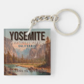 ヨセミテ国立公園カリフォルニアヴィンテージ1980年代 キーホルダー (裏面)