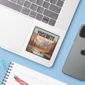 ヨセミテ国立公園カリフォルニアヴィンテージ1980年代 シール (ノートパソコンとiPhone)