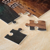 ヨセミテ国立公園カリフォルニアヴィンテージ1980年代 ジグソーパズル (側面)