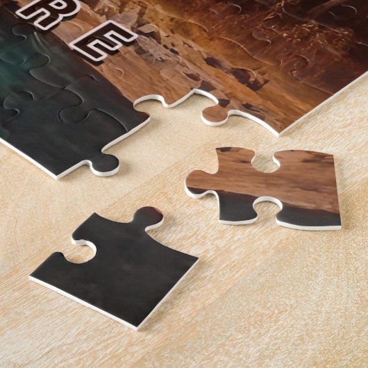 ヨセミテ国立公園カリフォルニアヴィンテージ1980年代 ジグソーパズル (側面)