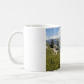 ヨセミテ国立公園カリフォルニア半分のドームの谷 コーヒーマグカップ (左)