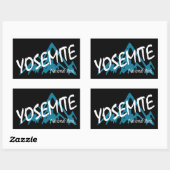 ヨセミテ国立公園カリフォルニア山脈 長方形シール (シート)