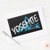 ヨセミテ国立公園カリフォルニア山脈 長方形シール (封筒)