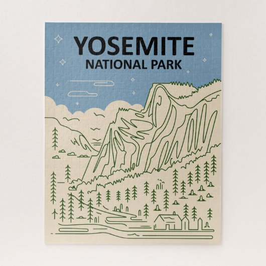 ヨセミテ国立公園カリフォルニア ジグソーパズル (縦)