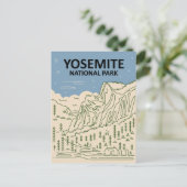 ヨセミテ国立公園カリフォルニア ポストカード (スタンド正面)