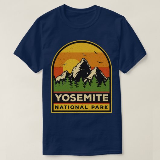 ヨセミテ国立公園カリフォルニア Tシャツ (デザイン正面)