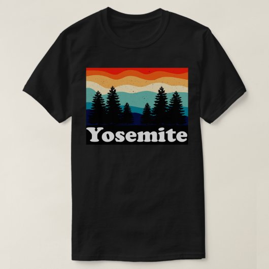 ヨセミテ国立公園カリフォルニア Tシャツ (デザイン正面)
