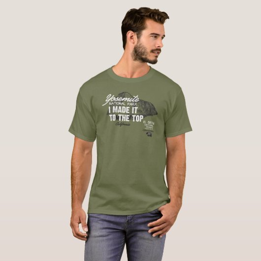 ヨセミテ国立公園カリフォルニアEl Capitan IMITT Tシャツ (正面フル)