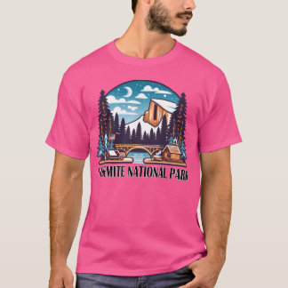 ヨセミテ国立公園キャンプ仲間 Tシャツ