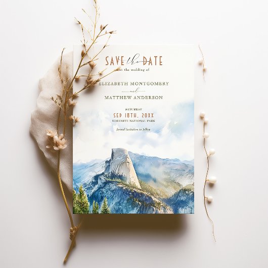 ヨセミテ国立公園ザデイトハーフドームをセーブ 招待状