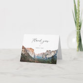 ヨセミテ国立公園スカイラインの目的地 サンキューカード (正面)