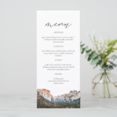 ヨセミテ国立公園スカイライン水結婚色 メニュー (スタンド正面)