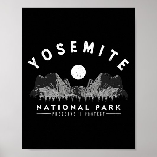ヨセミテ国立公園ハイキング愛好家 ポスター (正面)