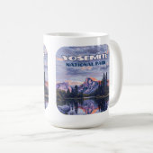 ヨセミテ国立公園ハーフドームカリフォルニアサンセット コーヒーマグカップ (正面右)