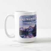 ヨセミテ国立公園ハーフドームカリフォルニアサンセット コーヒーマグカップ (左)