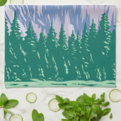 ヨセミテ国立公園ハーフドームカリフォルニア キッチンタオル (折り畳み)