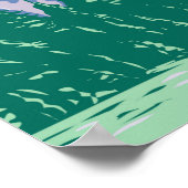 ヨセミテ国立公園ハーフドームカリフォルニア ポスター (角)