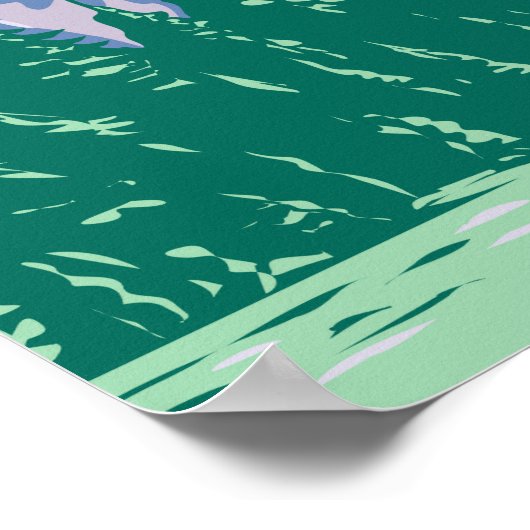 ヨセミテ国立公園ハーフドームカリフォルニア ポスター (角)