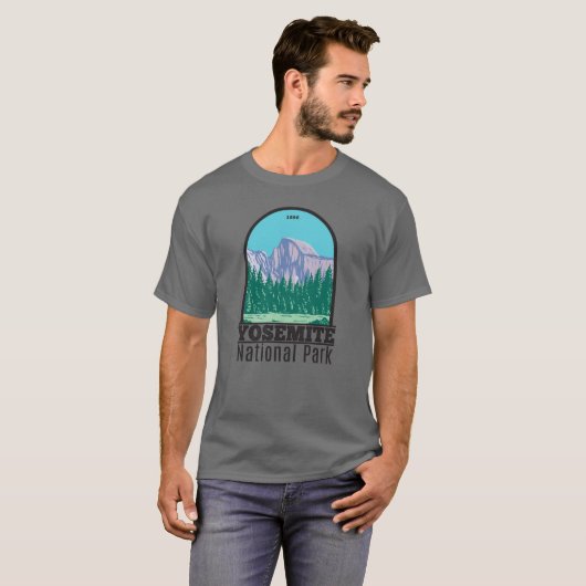 ヨセミテ国立公園ハーフドームカリフォルニア Tシャツ (正面フル)