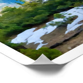 ヨセミテ国立公園ハーフドーム ポスター (角)