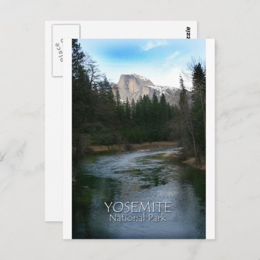 ヨセミテ国立公園ハーフドーム ポストカード (正面/裏面)