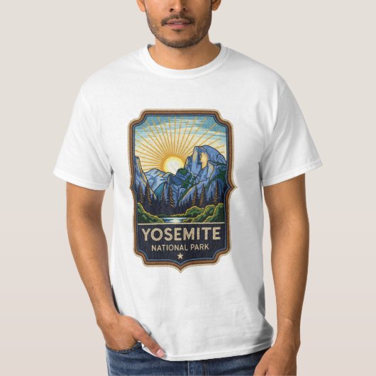 ヨセミテ国立公園パッチ Tシャツ (正面)