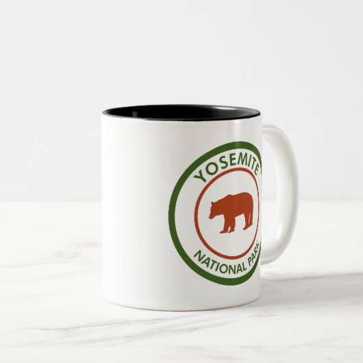 ヨセミテ国立公園ベアークラシックラウンドシール ツートーンマグカップ (正面右)