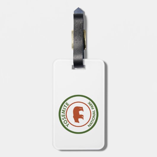ヨセミテ国立公園ベア ラゲッジタグ (裏面縦)
