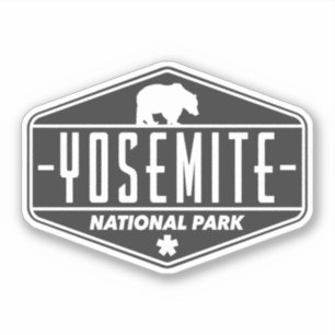ヨセミテ国立公園ベア – ヴィンテージトラベル シール