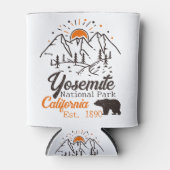 ヨセミテ国立公園ミニマリストサンセットマウンテン 缶クーラー (正面)