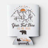 ヨセミテ国立公園ミニマリストサンセットマウンテン 缶クーラー (裏面)