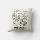 ヨセミテ国立公園ラインアート クッション (裏面)