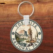 ヨセミテ国立公園ヴィンテージ山土産 キーホルダー (正面)