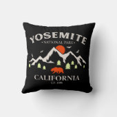 ヨセミテ国立公園ヴィンテージ山土産 クッション (裏面)