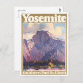ヨセミテ国立公園ヴィンテージ旅行はがき ポストカード (正面/裏面)