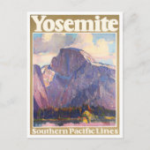ヨセミテ国立公園ヴィンテージ旅行はがき ポストカード (正面)