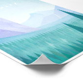 ヨセミテ国立公園ヴィンテージ旅行ポスター ポスター (角)